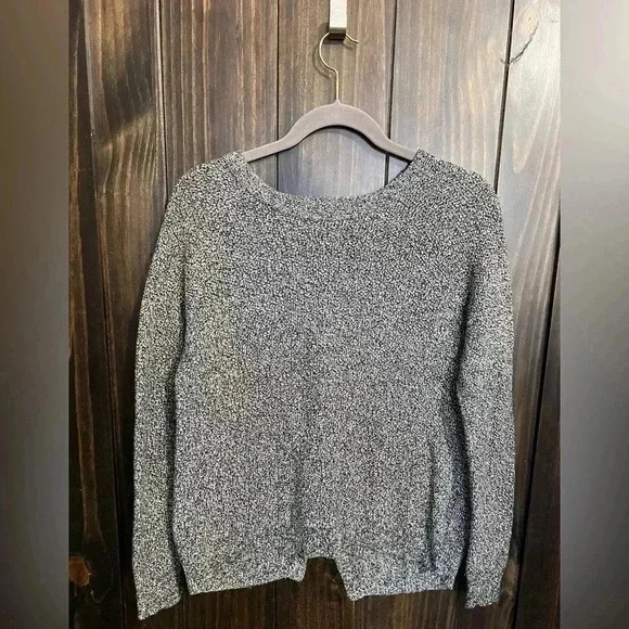 Madewell Province Cross Back Knit Pullover Sweater. Size: Small - Picture 5 of 9